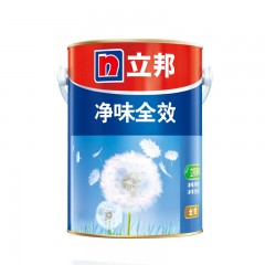 立邦漆 净味全效 室内乳胶漆 墙漆白色刷墙涂料 环保墙面漆5L