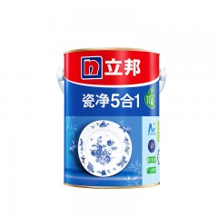 立邦漆 竹炭瓷净净味五合一5L 内墙面乳胶漆白色环保油漆涂料新品