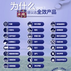 多乐士漆 抗甲醛全效6L单桶装内墙乳胶漆 涂料乳胶漆油漆 ICI0135