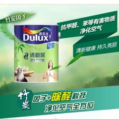 多乐士漆 竹炭清新居五合一5L单桶内墙乳胶漆涂料墙面漆油漆 A895