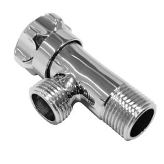 摩恩 厨房卫生间配件加厚冷热水三通角阀止水阀开关三角阀铜 100982