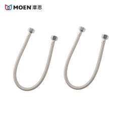 摩恩 冷热热水器软管 不锈钢角阀4分软管 龙头马桶水管148636