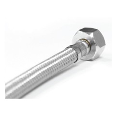 摩恩 冷热热水器软管 不锈钢角阀4分软管 龙头马桶水管148636