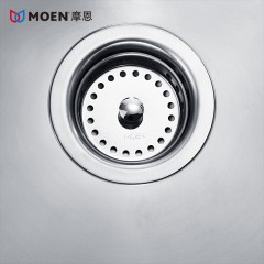 摩恩 厨房304不锈钢水槽单槽套餐 加厚一体洗菜盆洗碗池水盆 22000R