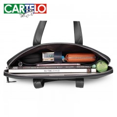 卡帝乐鳄鱼 手提包男士包包包休闲时尚男商务皮包 G050