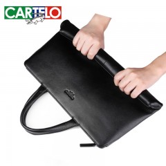 卡帝乐鳄鱼 男包手提包商务牛皮斜挎包横款休闲  L54676876