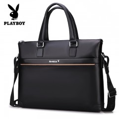 花花公子  商务手提包真皮大包配肩带斜挎包牛皮单肩包  PBG3951-5B
