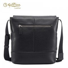 金利来 男包商务包斜挎包男真皮单肩斜挎头层牛皮男士挎包