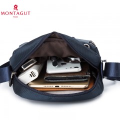 梦特娇 帆布包男单肩斜挎简约男包包新款休闲运动斜挎包男