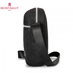 梦特娇 男包单肩包男士旅行休闲布包时尚斜挎包