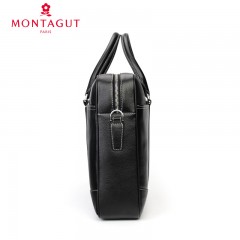 梦特娇 手提包男真皮商务休闲单肩斜挎包