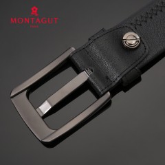 梦特娇 男士休闲针扣皮带韩版时尚青年商务裤带腰带皮带潮10051A