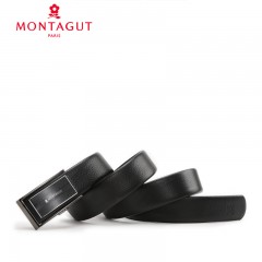 梦特娇 皮带男士商务自动扣真皮正装腰带休闲牛皮青年裤带