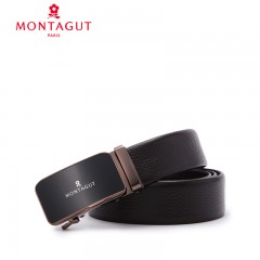 梦特娇 皮带男士商务正装裤带青年牛皮革自动扣腰带60011