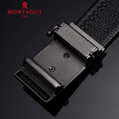 梦特娇 男士皮带男时尚皮带自动扣青年商务休闲腰带简约裤带10061A