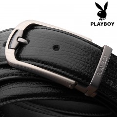 花花公子 皮带男腰带青年男士针扣中老年皮带学生韩版百搭个性裤带