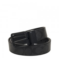 COACH/蔻驰 男腰带牛皮PVC印花压花双面针扣板扣