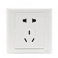 施耐德 开关插座面板C86系列白色C560二三插五孔插座墙壁电源插座