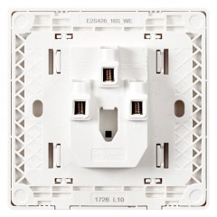 施耐德 开关插座面板 轻逸白系列 墙壁电源插座86型10A 四孔