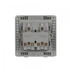 施耐德 电气四开单控开关 四位四联 暗装家用墙壁 面板 睿意白色