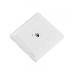 施耐德 插座 86型暗装 超五类网络面板 单联八芯网口电脑 睿意白色