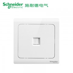 施耐德 电气开关插座 电脑插座 网络网线 墙壁弱电面板 轻逸清雅白