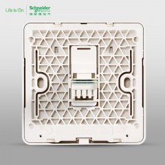 施耐德 电话插座电话面板 弱电插座 绎尚薄暮金