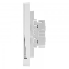 施耐德 开关插座家用一开多控绎尚镜瓷白墙壁电源中途开关插座面板