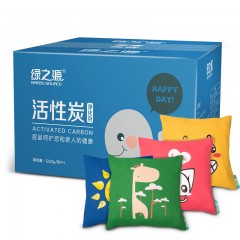 绿之源 活性炭卡通净化包500g*4新房母婴房装修去除甲醛清除剂装