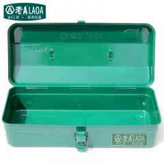 老A 加厚铁皮箱 带隔层家用五金 车载工具箱手提铁箱 LA113410