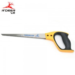 飞鹿 D型柄手锯 SK5钢三面磨齿野营锯/木工锯/手板锯/园林锯 GT-108