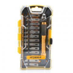 飞鹿 14件雕刻刀套组套 SK5多用雕刀 14PC木雕工具 RT-M113