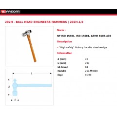 FACOM 工程锤 FACOM 202H.1/2 202H1P1/2