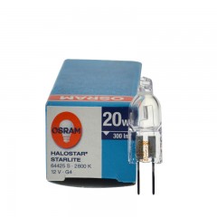 欧司朗 64425S 12V20W竖丝卤素灯泡光学仪器灯无影灯珠显微镜