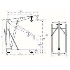 虎力 欧式单臂吊机 SA500 SA1000