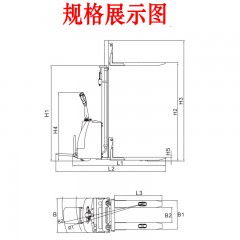 牛力 全电动叉车搬运车电瓶站驾式电动堆高液压升高车装卸铲车1吨1.6米  CTQ-N10/15/20