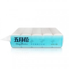 五月花 无芯卷纸3层80g*40卷长卷卫生纸巾妇婴家用厕纸手纸厕所