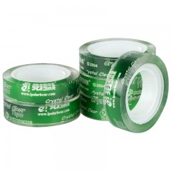 北极熊 绿满版透明文具小卷芯胶带简易包PP-215 批发12mm*15y*6R