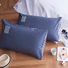国产 枕头套纯棉一对大号成人单人枕用枕芯套全棉