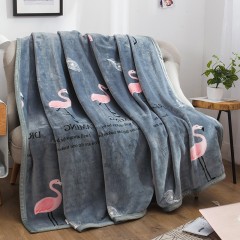 兰花情 冬季宿舍学生法兰绒毯子珊瑚绒毛毯加厚被子