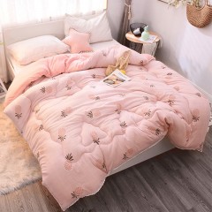 国产 被子冬被加厚保暖单双人棉被被芯水洗棉春秋