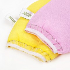宜洁 蕾丝边澡巾加厚浴擦搓泥搓灰洗澡用品沐浴手套搓背搓澡巾