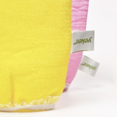 宜洁 蕾丝边澡巾加厚浴擦搓泥搓灰洗澡用品沐浴手套搓背搓澡巾