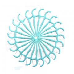 宜洁 扁线牙线棒家庭装弓形牙线棒牙签线剔牙线100只