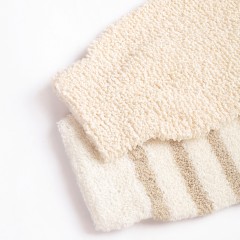 宜洁 点麻搓澡巾成人洗澡巾细砂去角质去死皮双面亚麻搓澡洗澡手套