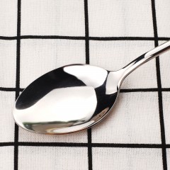 宜洁 不锈钢中勺加厚小勺子儿童餐具餐勺调羹汤匙 汤勺喝粥勺家用