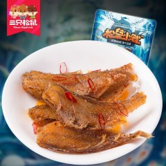 三只松鼠  香酥小黄鱼96g香辣熟食即食小鱼仔