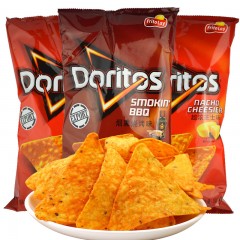 多力多滋 芝士玉米片198.4gX3台湾膨化薯片零食品大礼组合