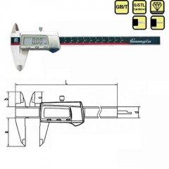 广陆 金属罩壳数显卡尺 111-103-10G