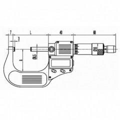 广陆 数显外径千分尺  211-106F